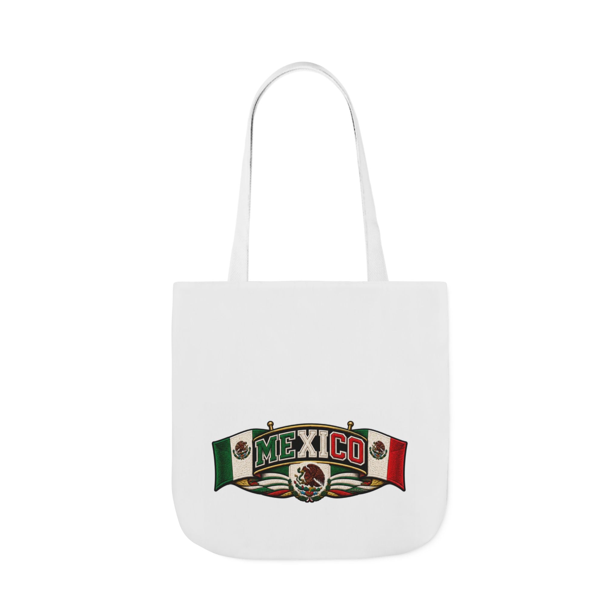 Mexico Flag Retro Canvas Tote