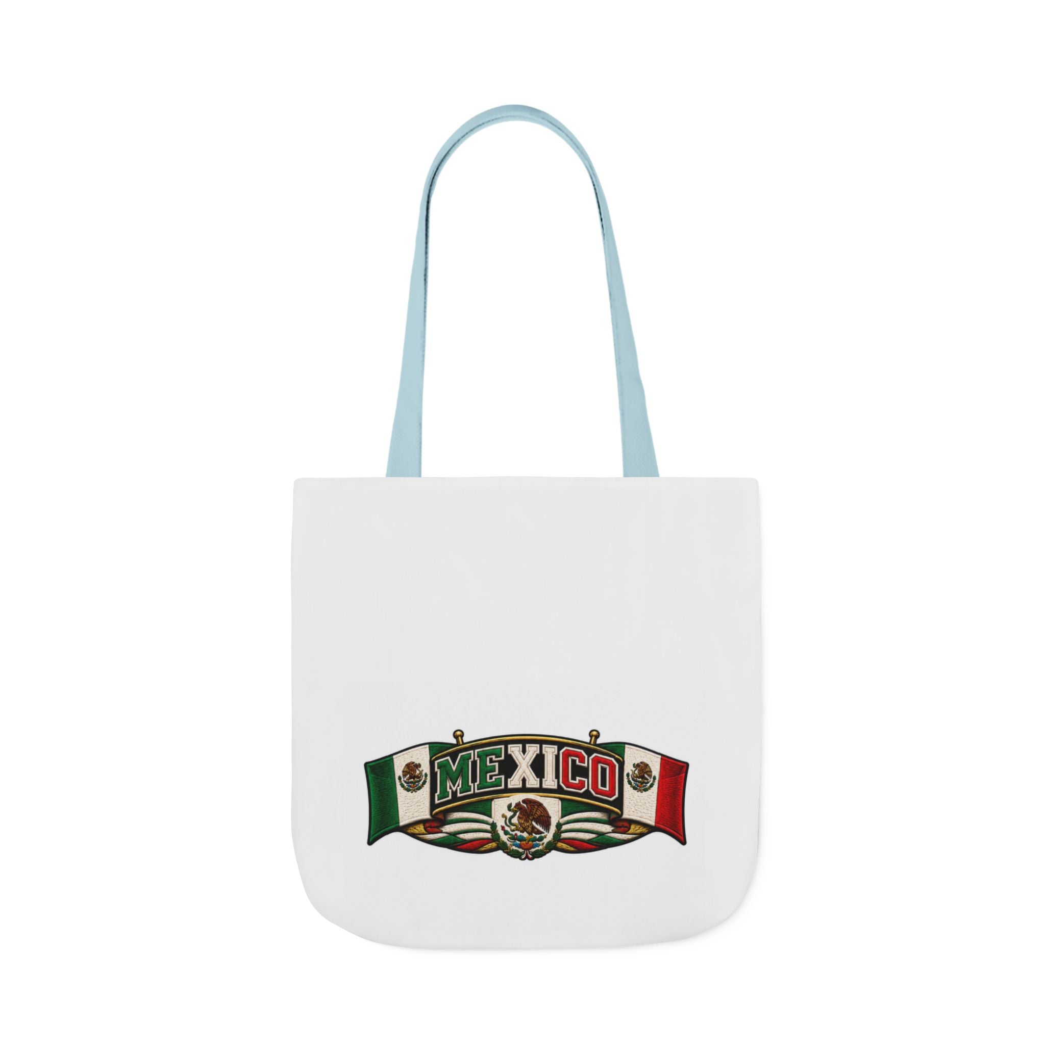 Mexico Flag Retro Canvas Tote