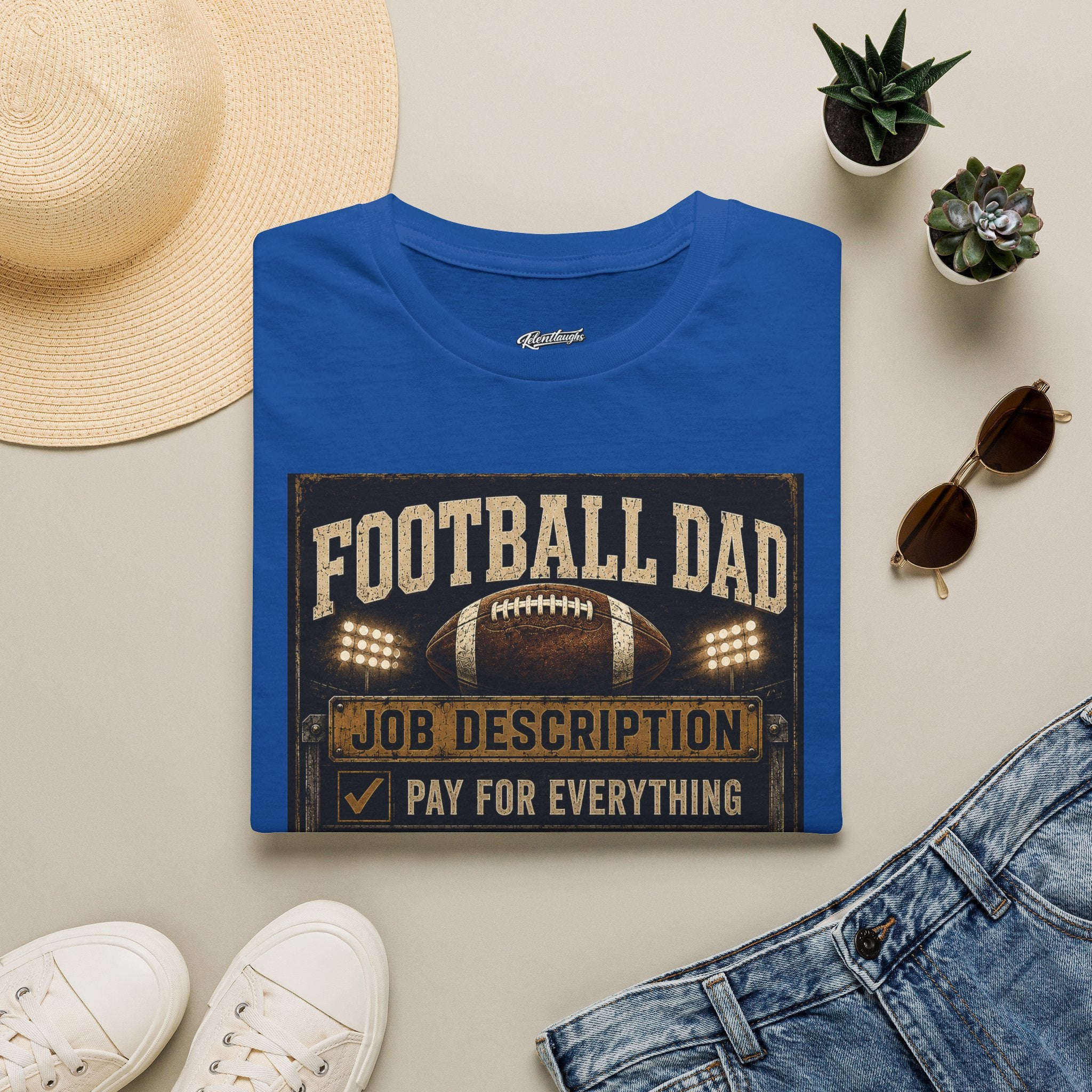 Football Dad T‑Shirt — "Job Description: Pay For Everything" Dad Gift
