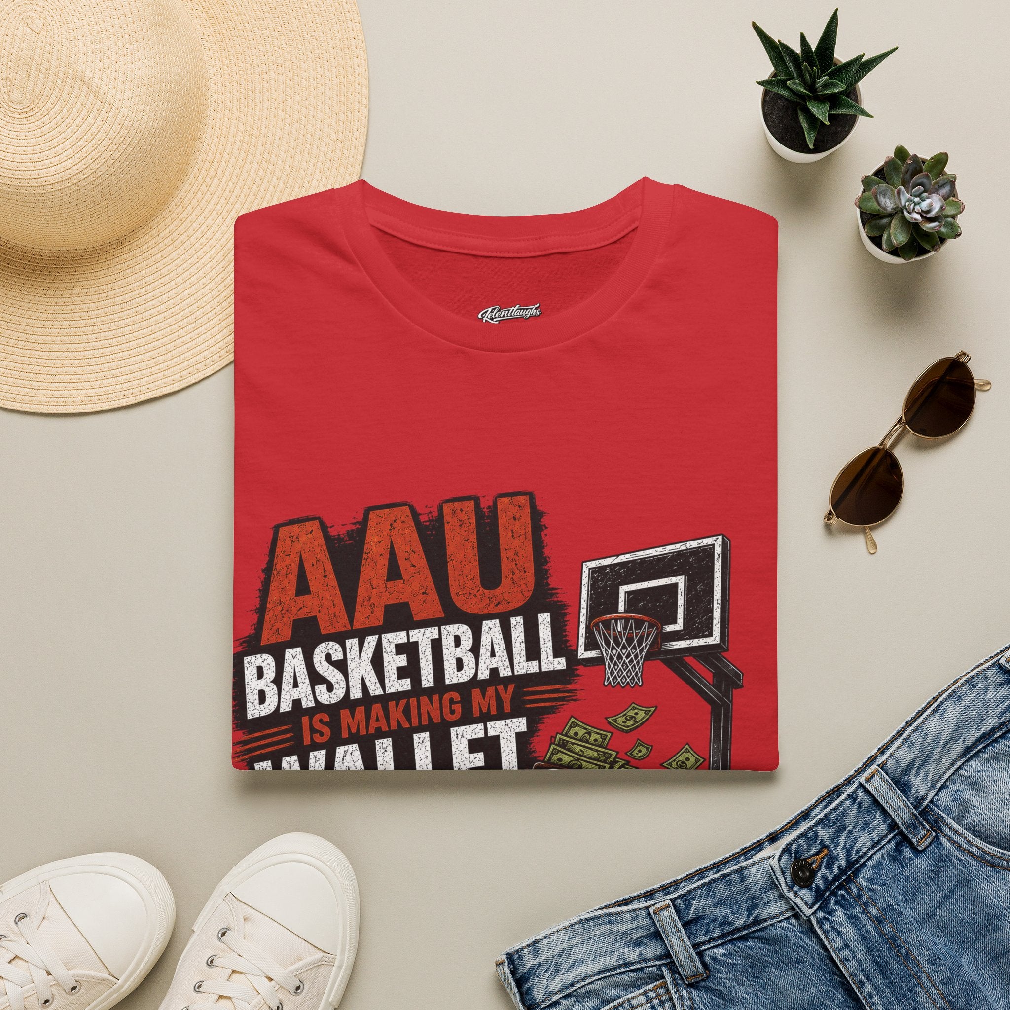 T‑Shirt — AAU BASKETBALL IS MAKING MY WALLET FATIGUED
