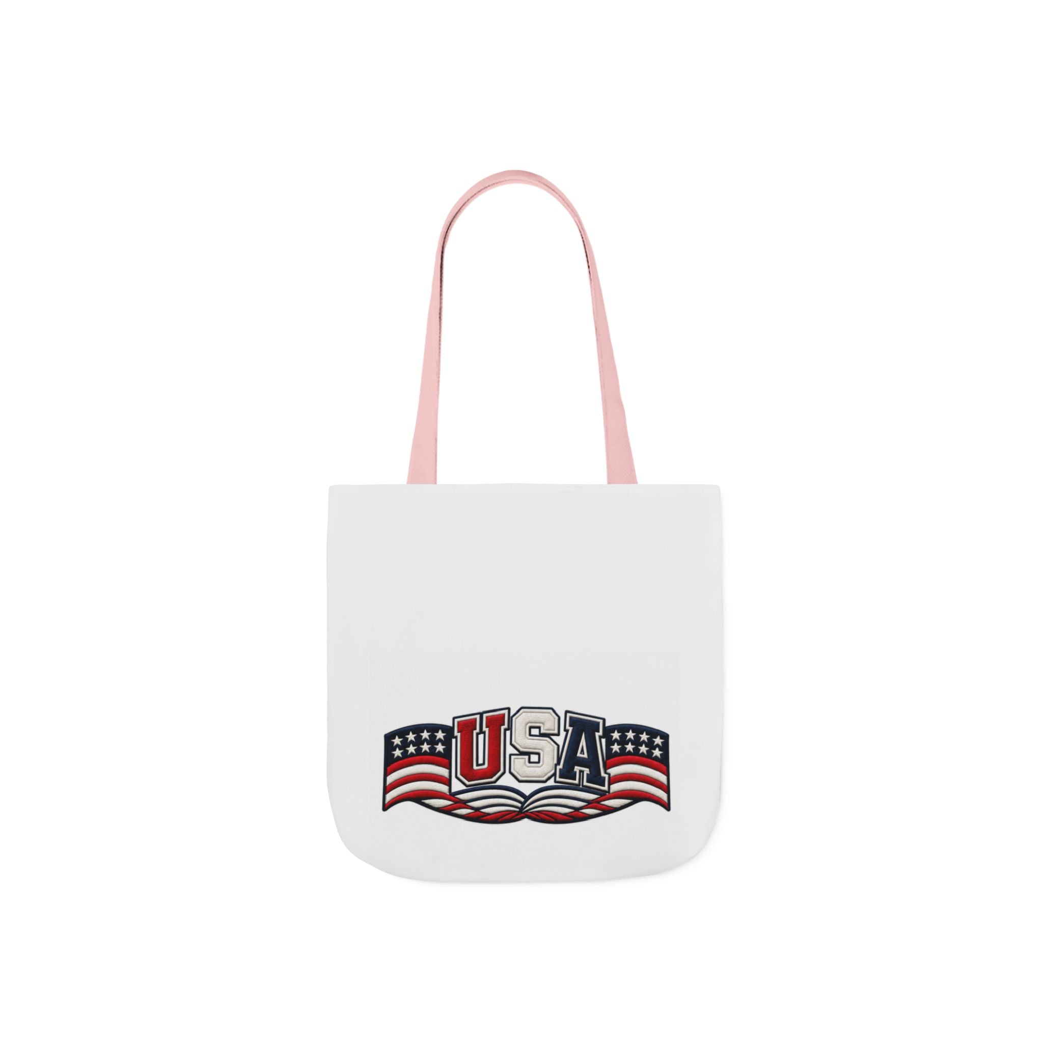 USA Flag Retro Canvas Tote