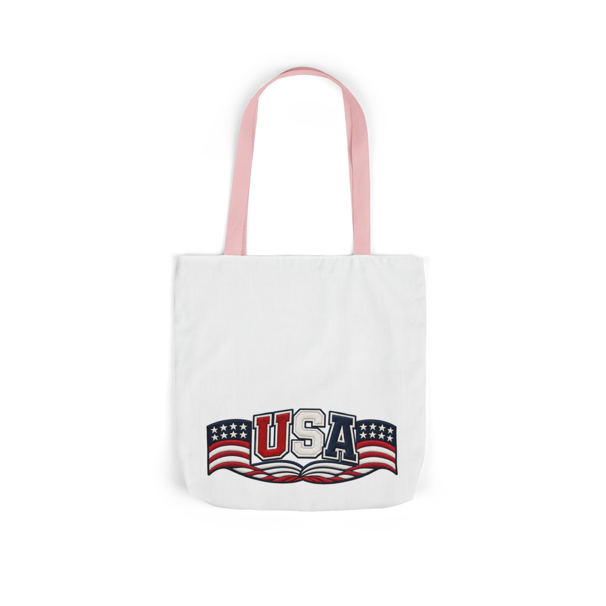 USA Flag Retro Canvas Tote
