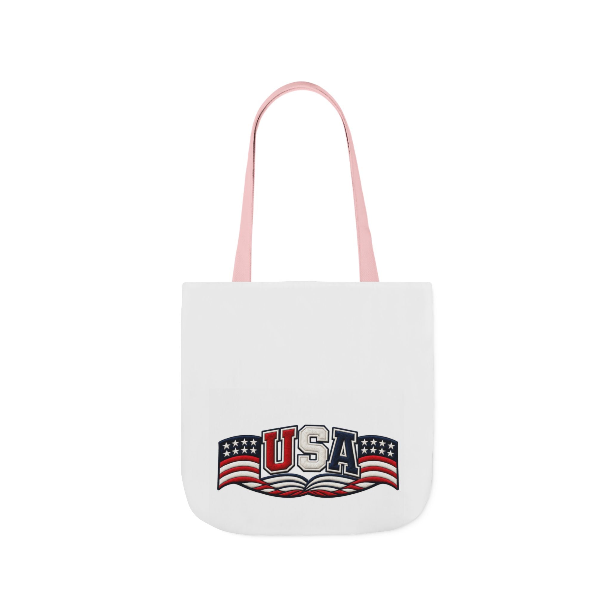 USA Flag Retro Canvas Tote
