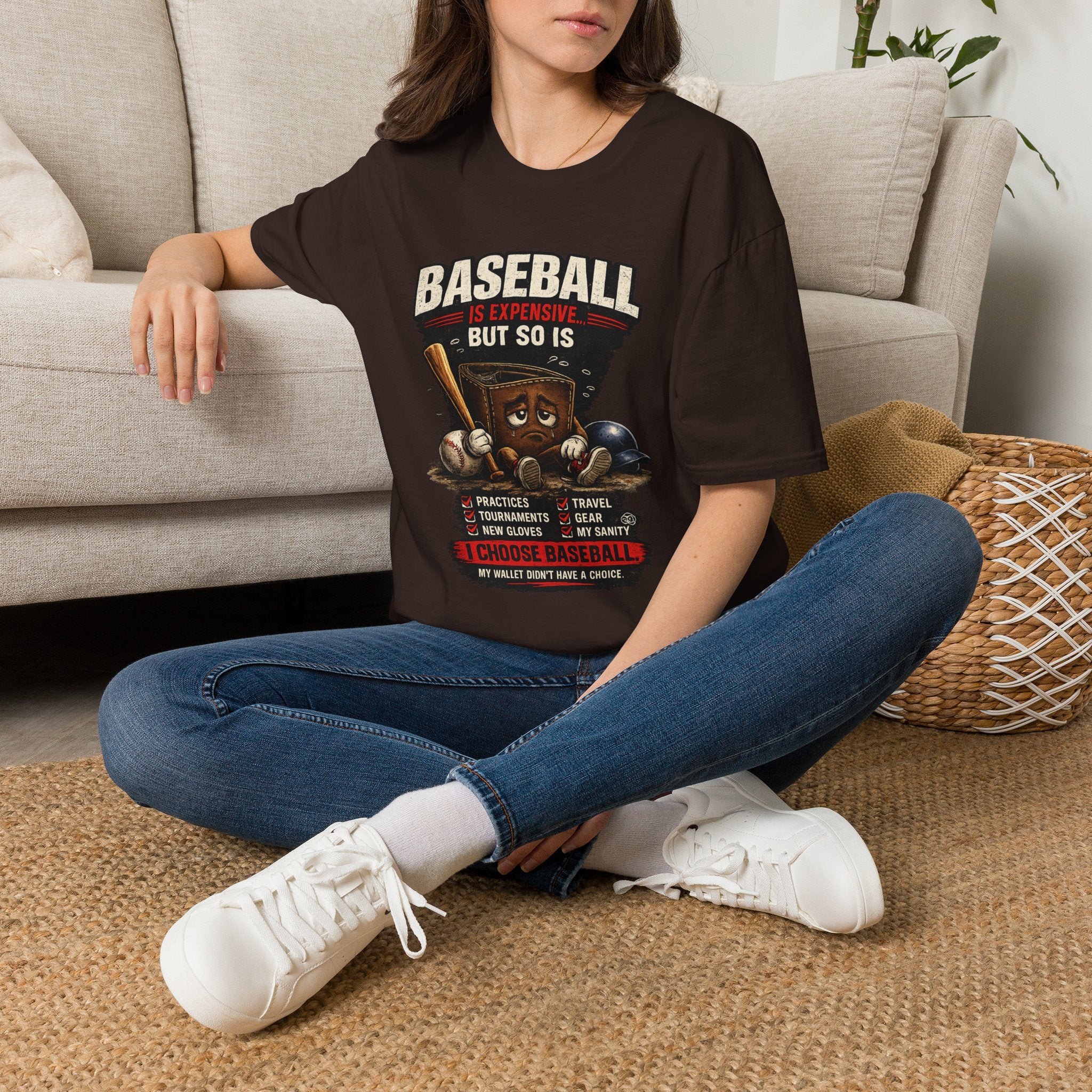 Baseball Is Expensive- My Wallet Didn't Have a Chance — Funny Baseball T-Shirt