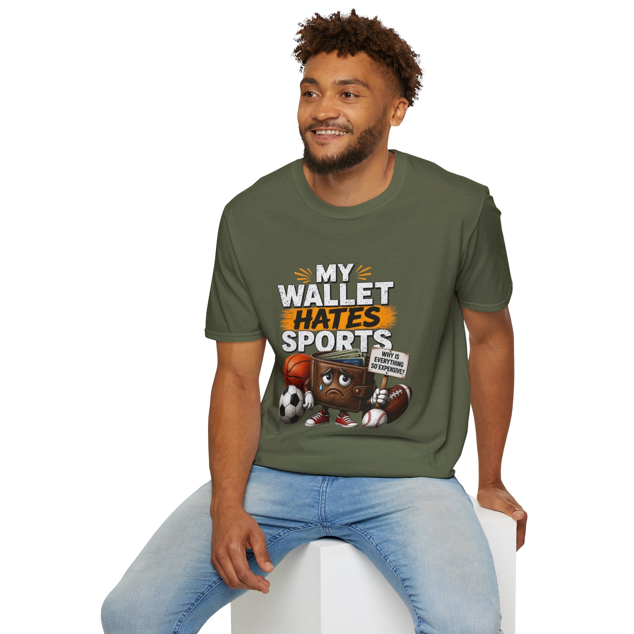 My Wallet Hates Sports T-Shirt — Funny Sports Fan Humor Tee