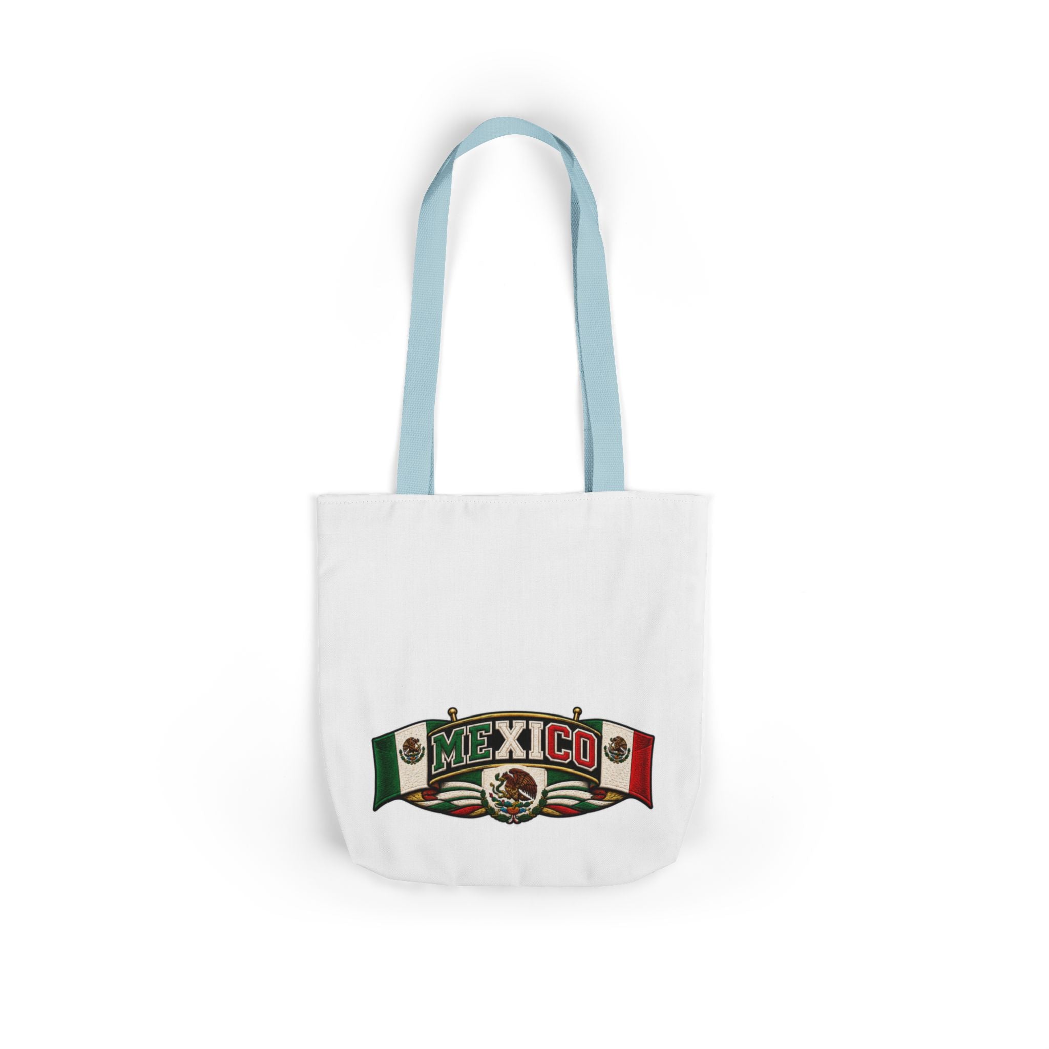 Mexico Flag Retro Canvas Tote