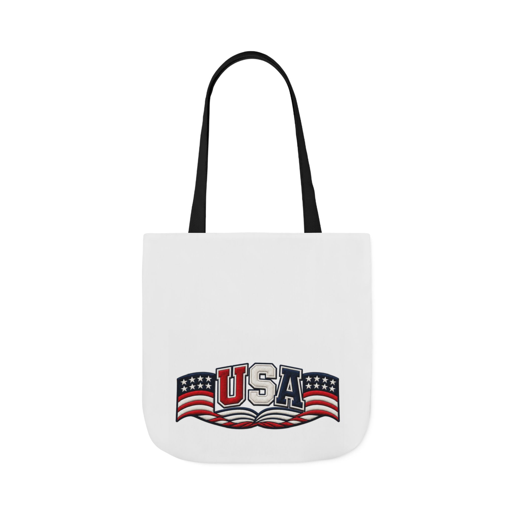 USA Flag Retro Canvas Tote