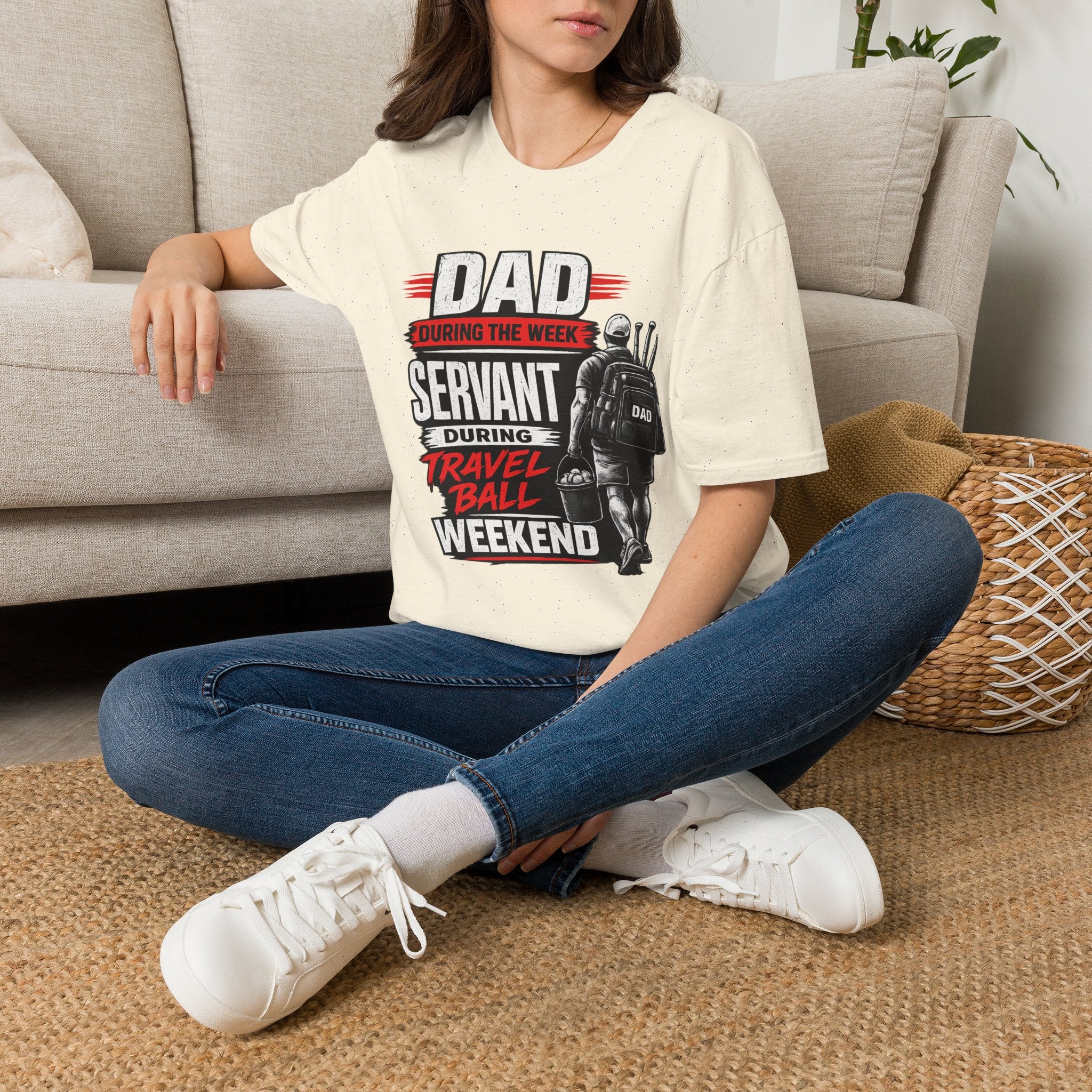 Dad Servant During the Week, Travel Ball Weekend T-Shirt