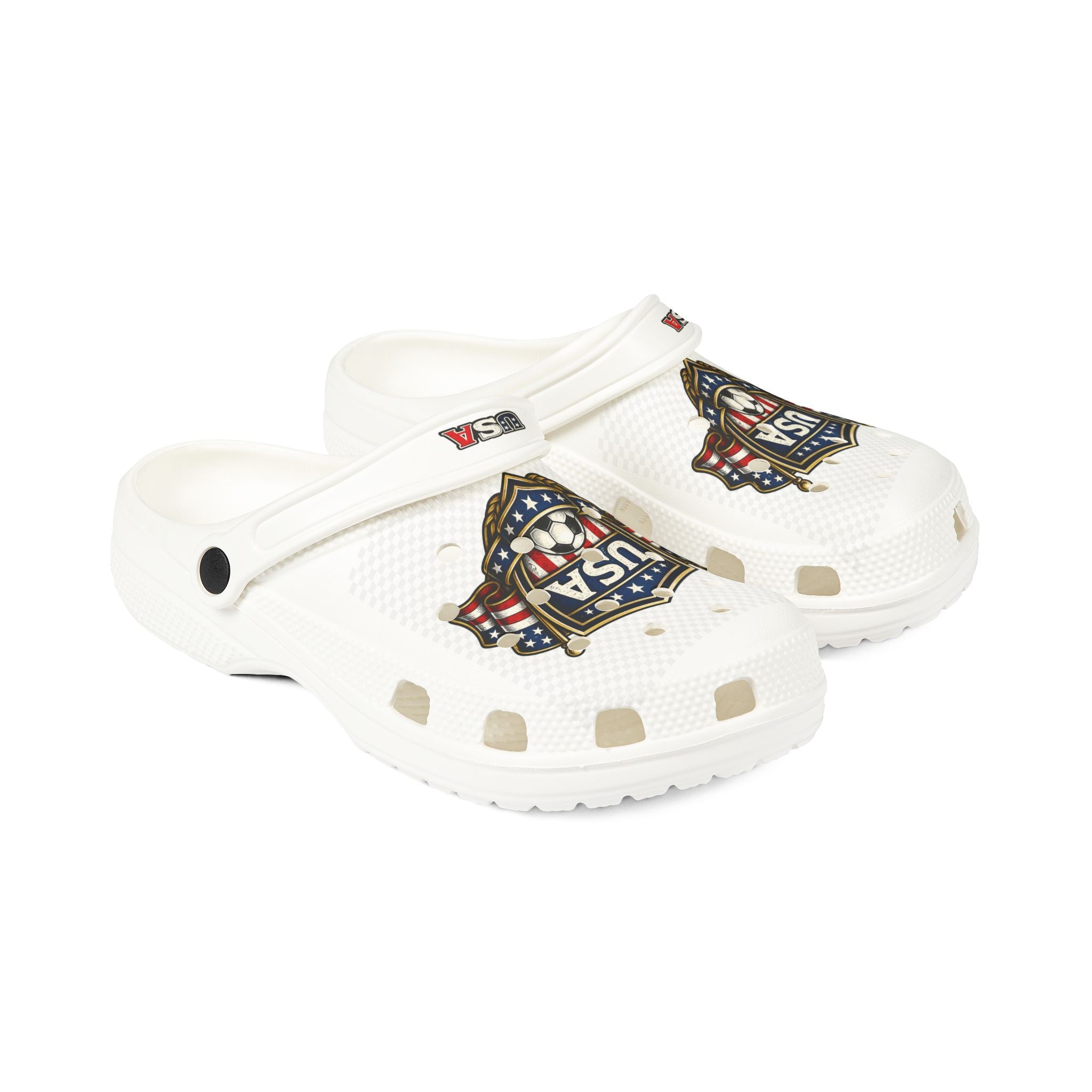 USA Soccer Shield Foam Clogs Shoes