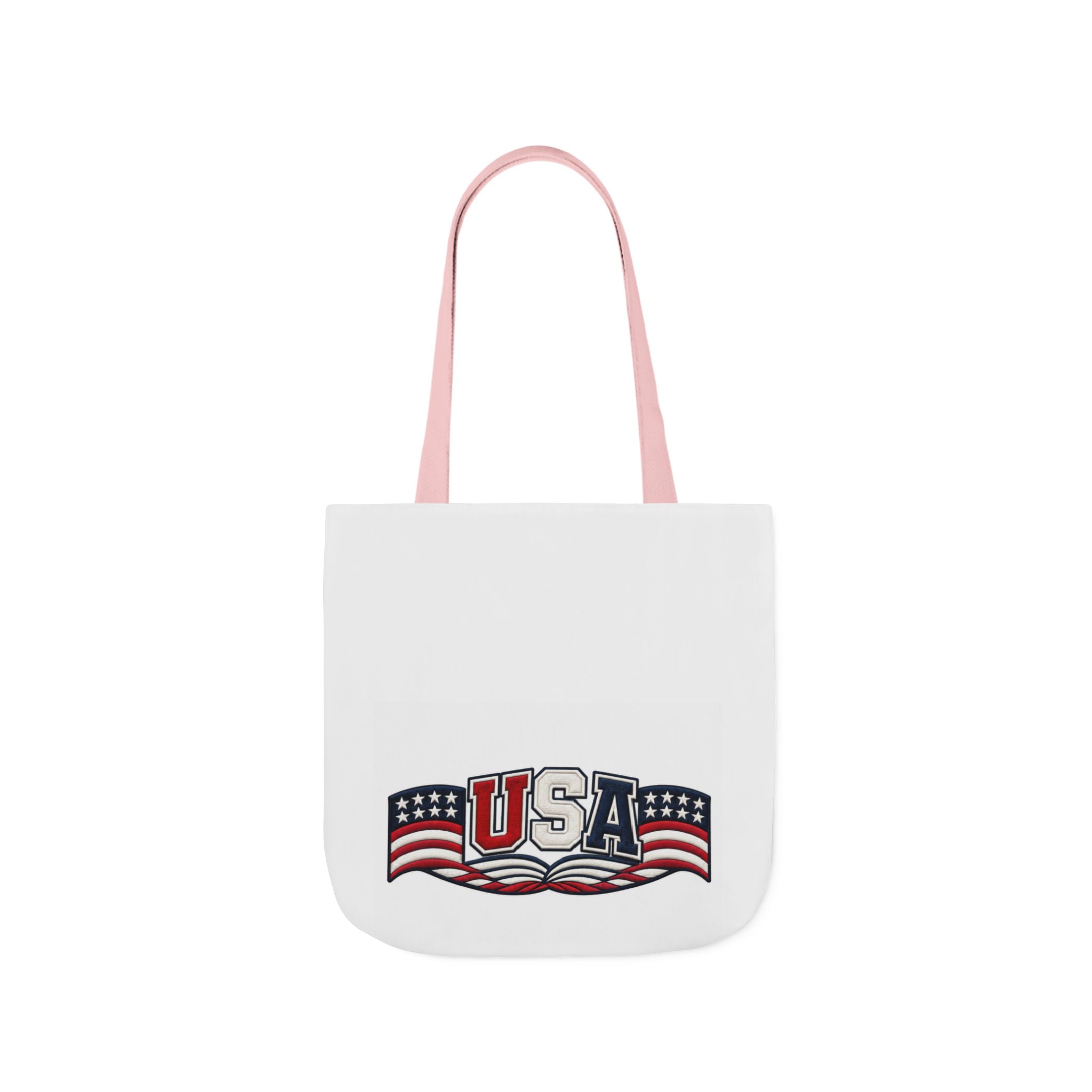 USA Flag Retro Canvas Tote
