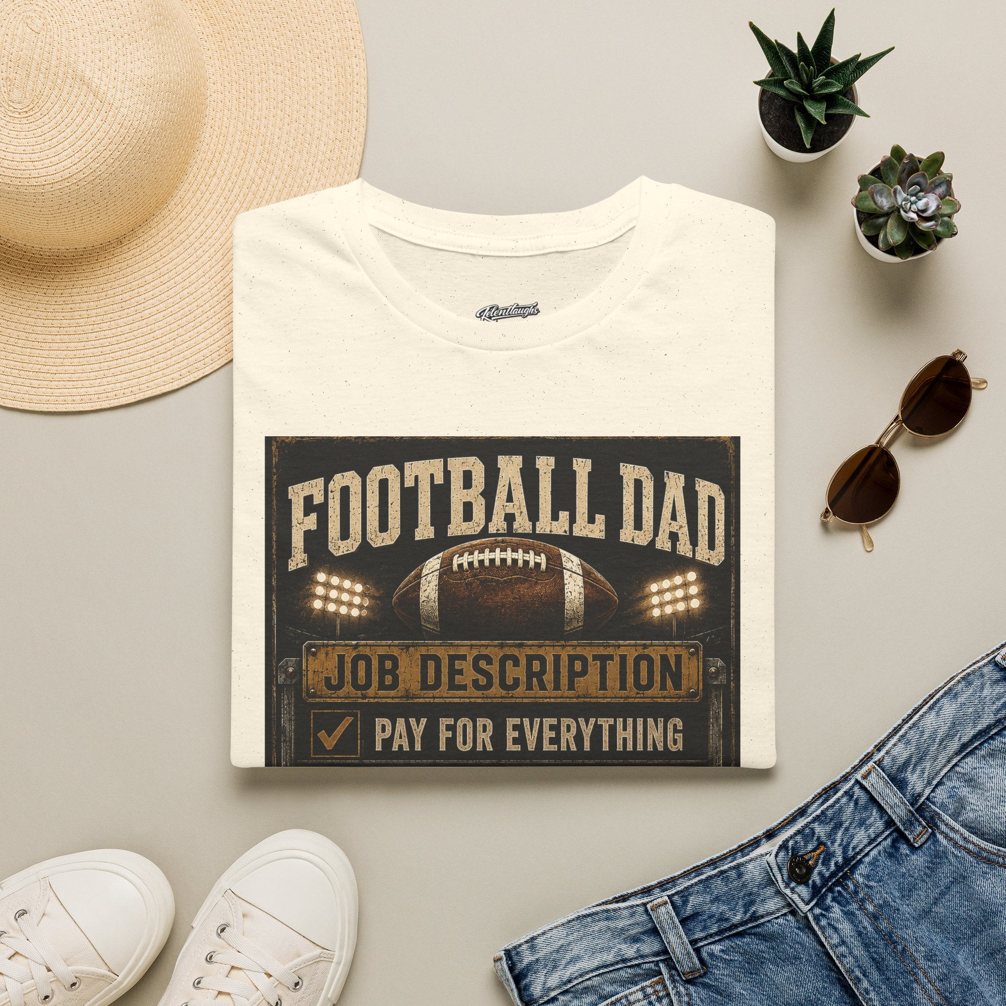Football Dad T‑Shirt — "Job Description: Pay For Everything" Dad Gift