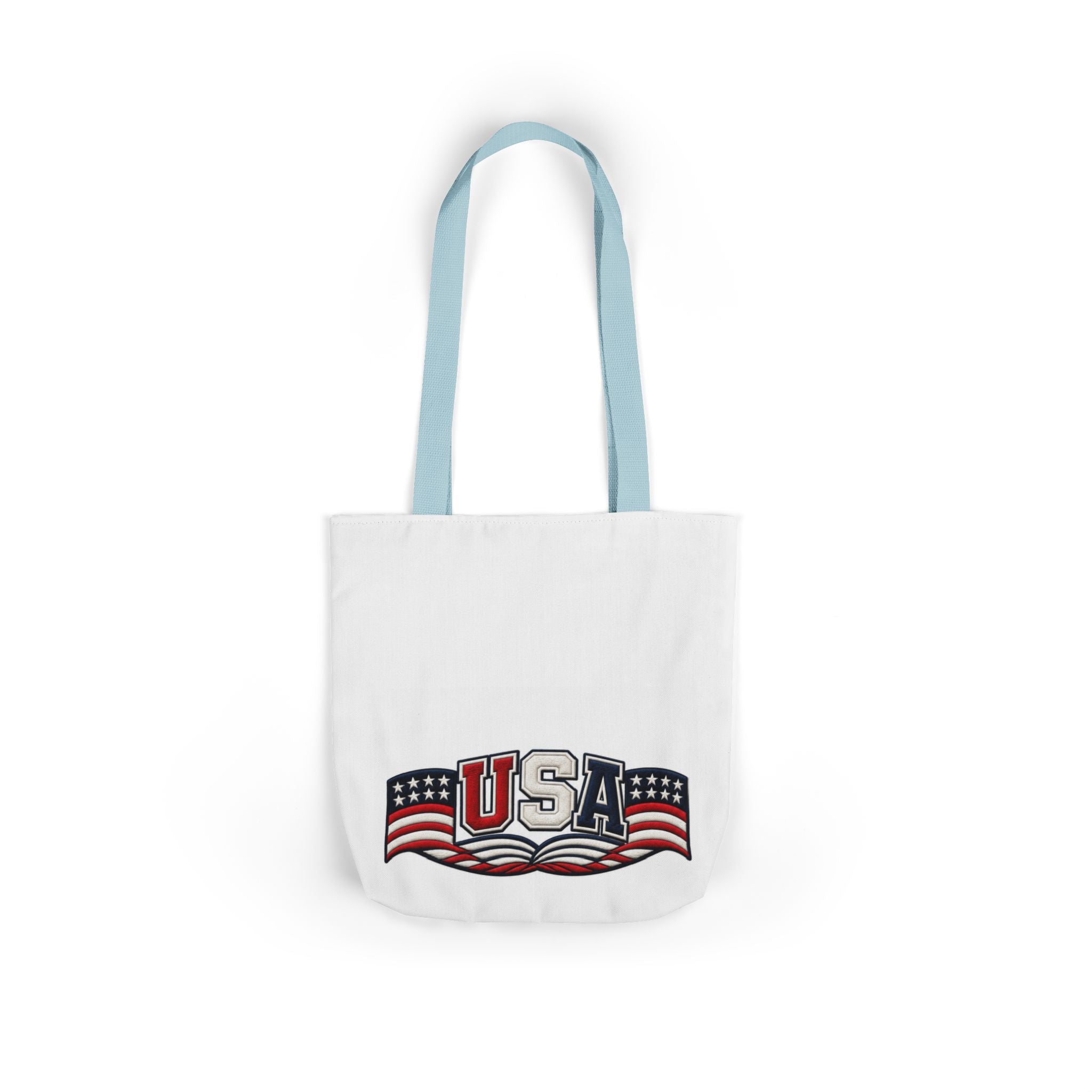 USA Flag Retro Canvas Tote