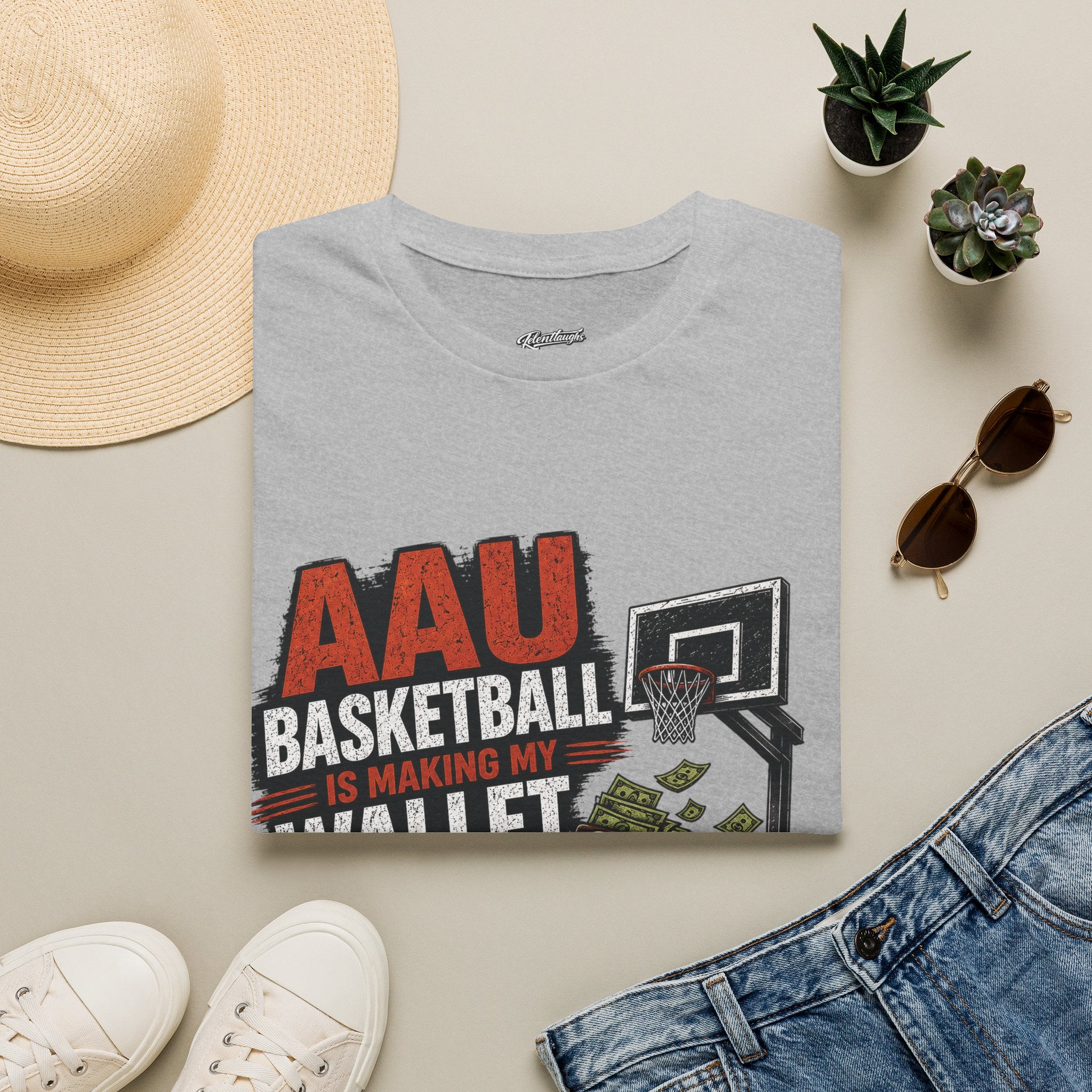 T‑Shirt — AAU BASKETBALL IS MAKING MY WALLET FATIGUED