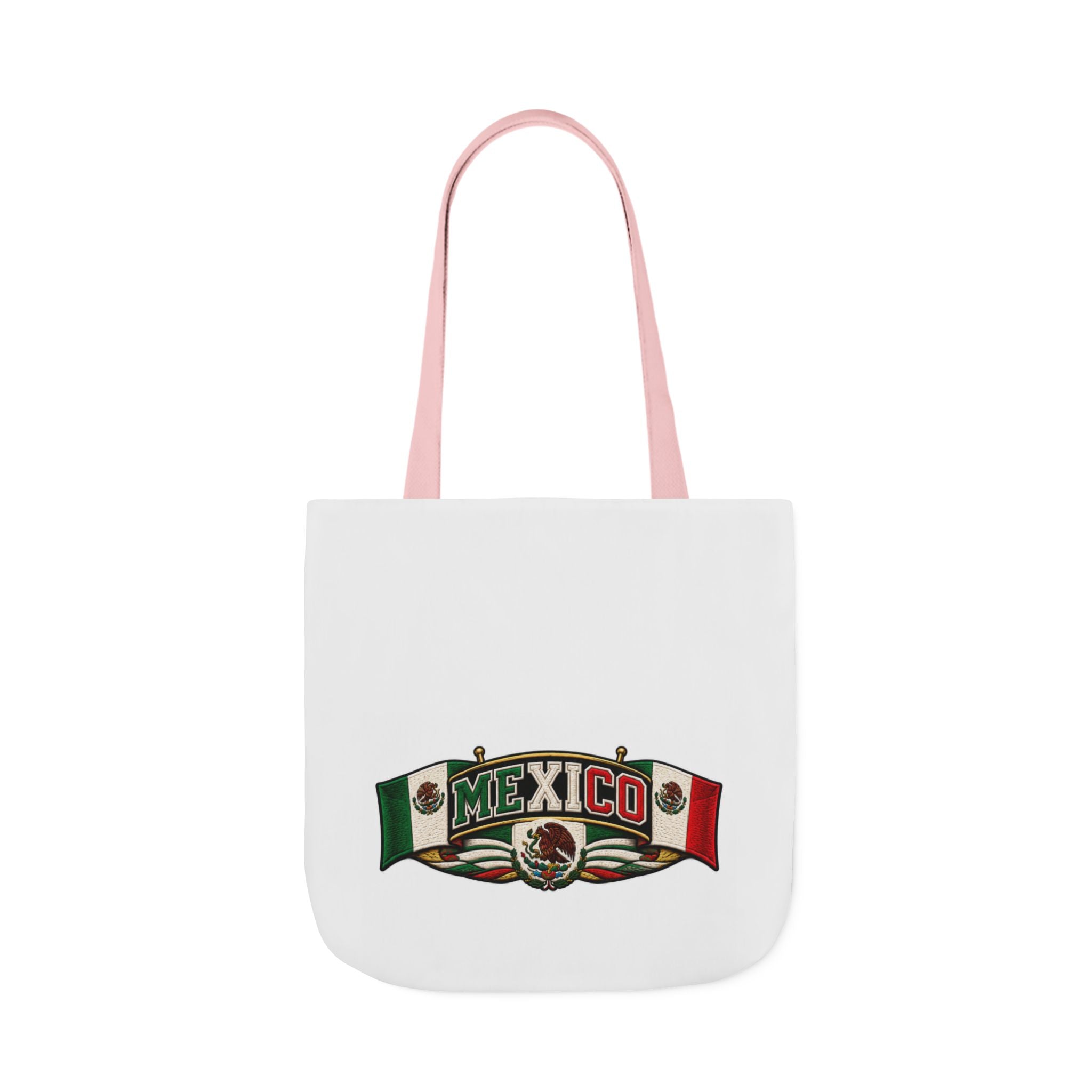 Mexico Flag Retro Canvas Tote