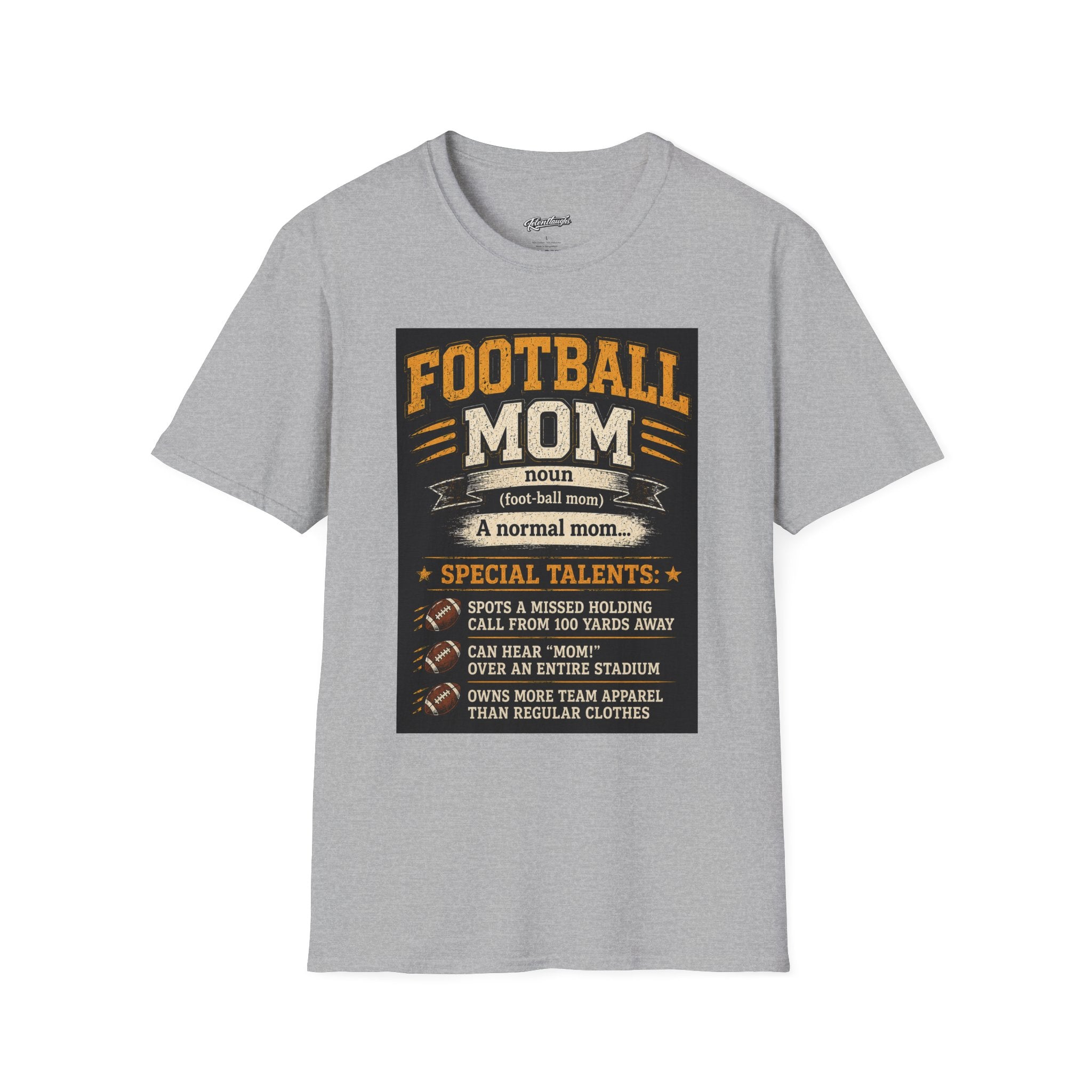 Football Mom T-Shirt – Funny Definition Graphic Tee for Proud Game-Day Moms