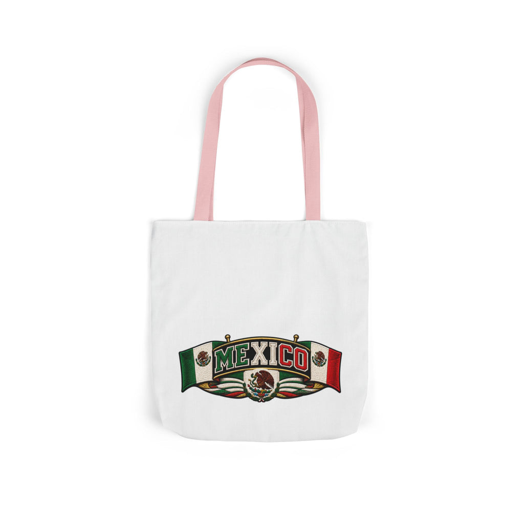 Mexico Flag Retro Canvas Tote