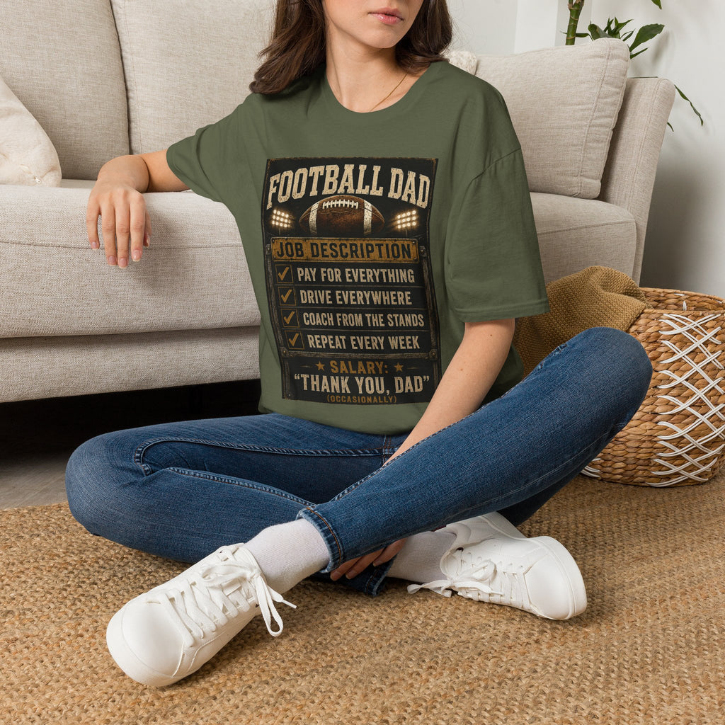 Football Dad T‑Shirt — "Job Description: Pay For Everything" Dad Gift