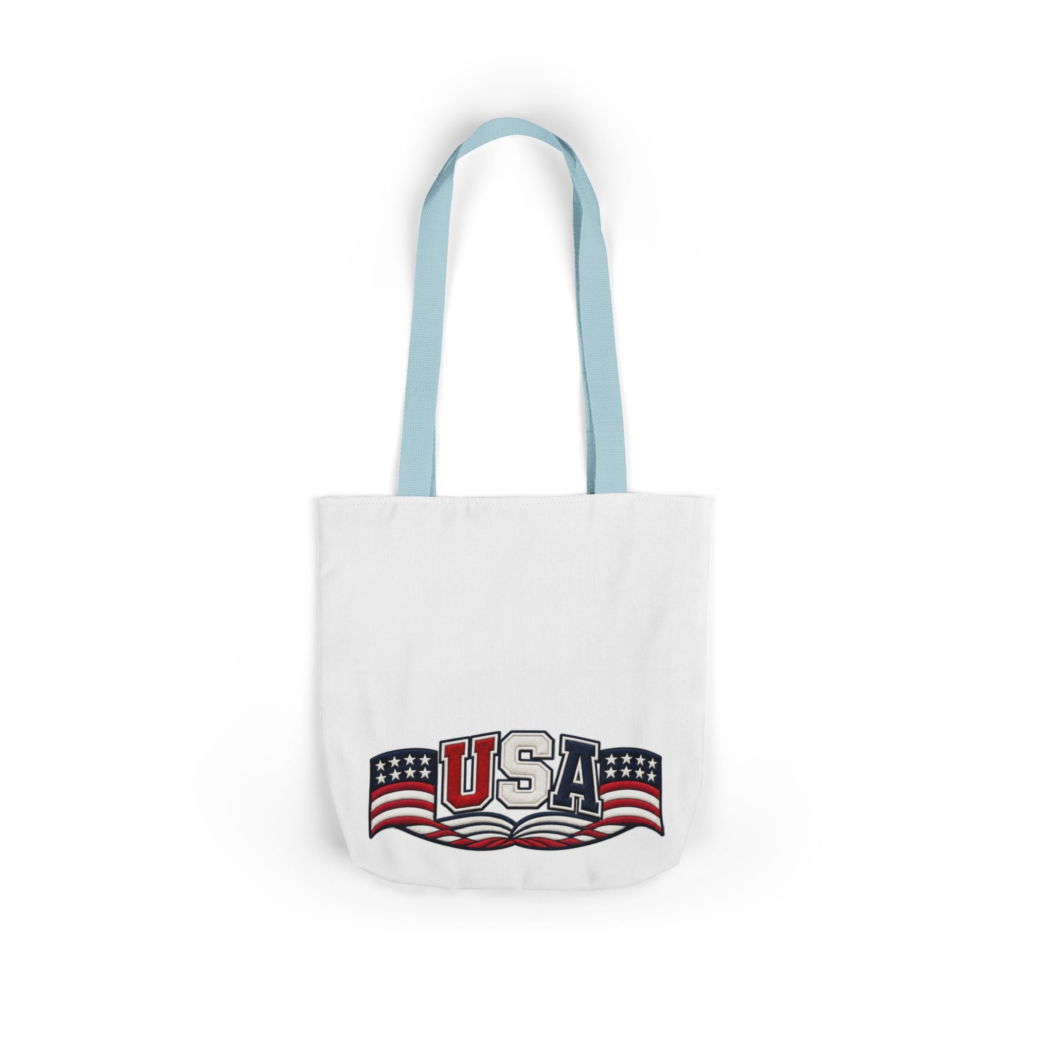 USA Flag Retro Canvas Tote